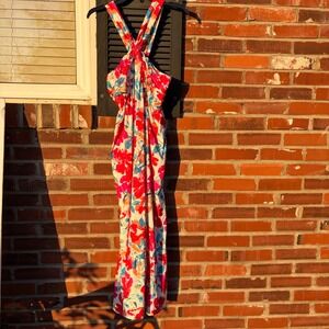 soussan designs dress Soussan Designs | Dresses | Soussan Designs Red Cotton Rayon Double Layered  Maxi Dress Pockets One Size Boho